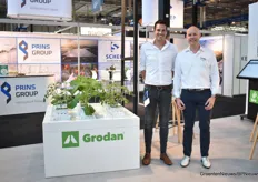 Hans Baekelmans en Frank Janssen vertegenwoordigden Grodan.